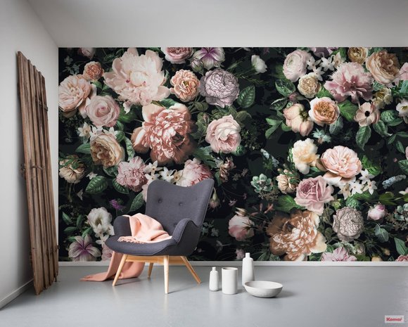 Bloemen fotobehang Victoria Black