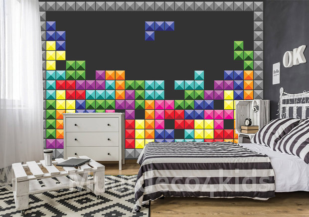 Tetris behang Game Boy