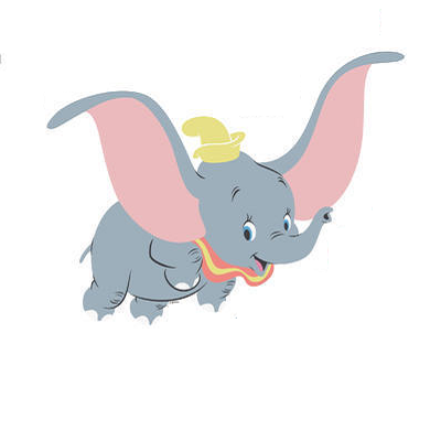 Dumbo muurstickers XL