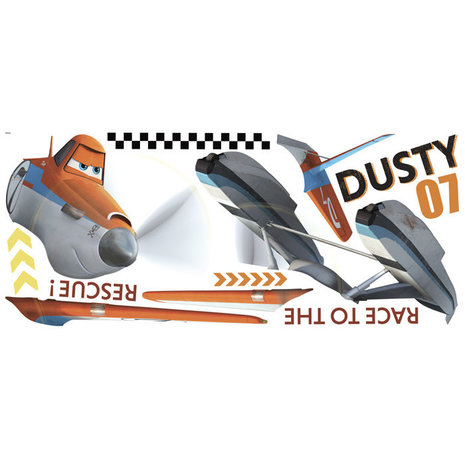 Planes muurstickers Dusty