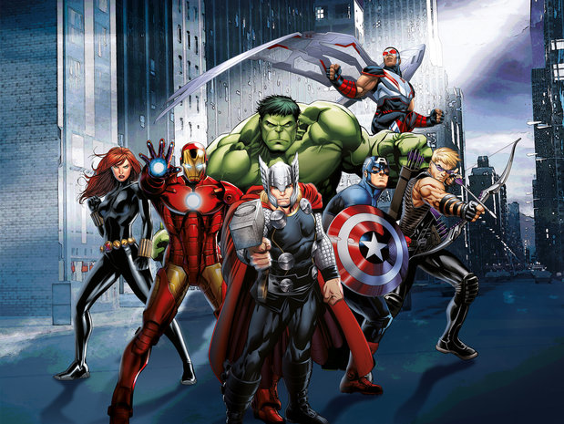 Avengers vlies behang City XL