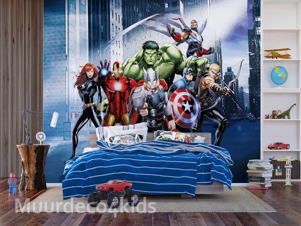 Avengers fotobehang City XL