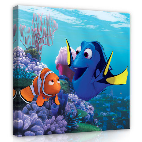 Finding Nemo canvas schilderij 40 x 40 cm