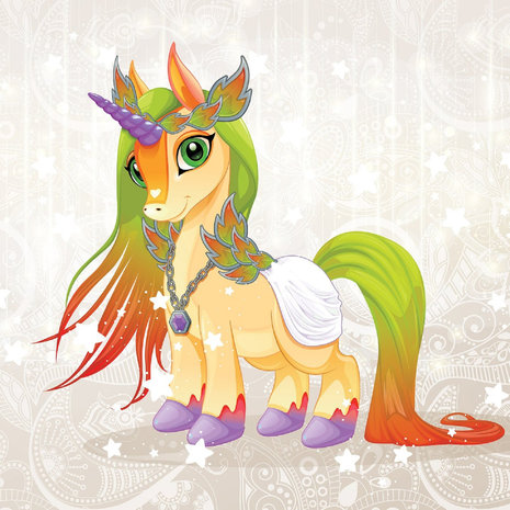 Unicorn Pony behang Jewel
