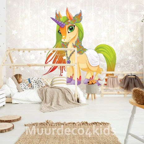 Unicorn Pony behang Jewel