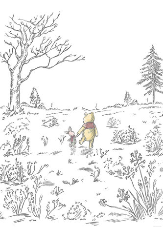 Winnie the Pooh behang Walk
