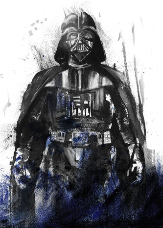 Star Wars behang Darth Vader Watercolor