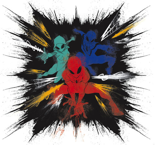 Spiderman behang Color Explosion