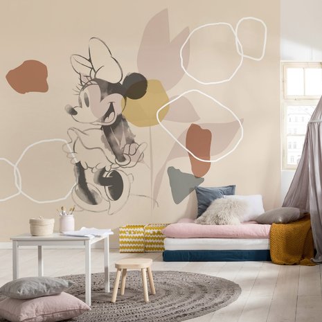 Minnie Mouse behang Soft Shapes