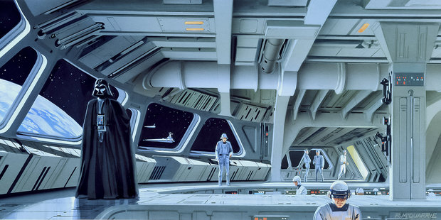 Star Wars fotobehang Classic RMQ Stardestroyer Deck