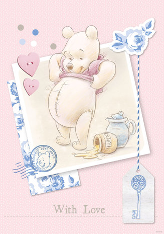 Winnie the Pooh behang pastel With Love