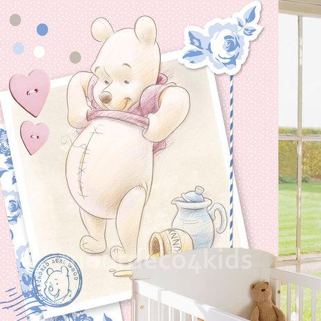 Winnie the Pooh behang pastel With Love