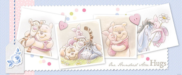 Winnie the Pooh VLIES fotobehang Hugs H