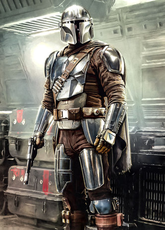 Mandalorian behang Fight Posture