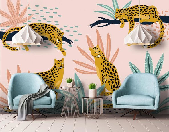 behang Safari | Muurdeco4kids