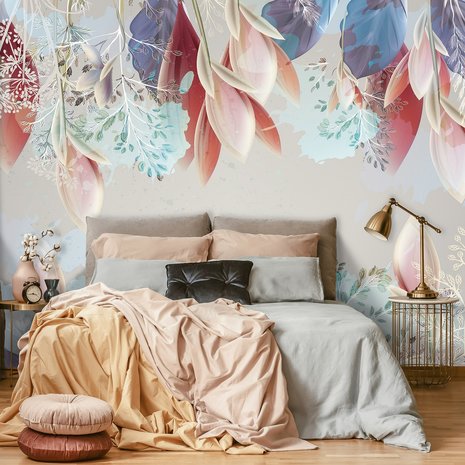 Bloemen behang Pastel Floral