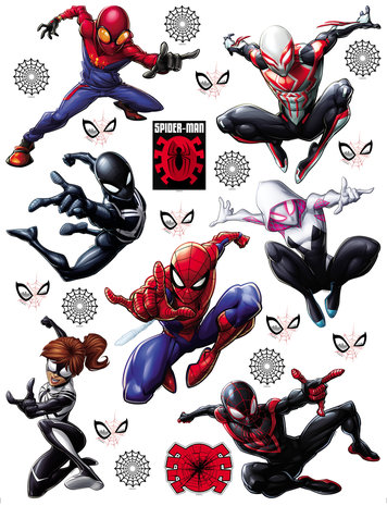 Spiderman muurstickers Friends XL 