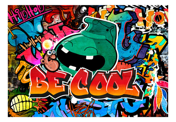 Graffiti behang Be Cool