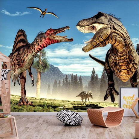 Dinosaurus behang Fighting