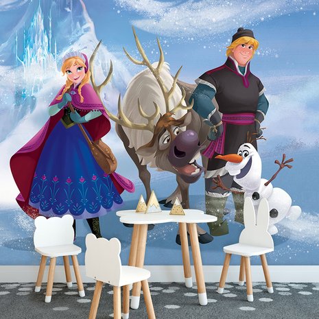 Frozen behang Anna en Kristoff XL