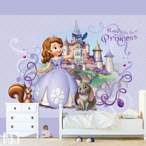 Disney Sofia behang kinderkamer
