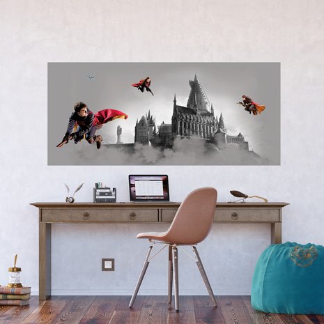 Harry Potter behang poster Quidditch Muurdeco4kids