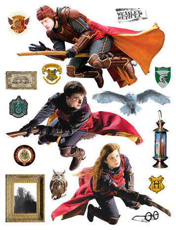 Harry Potter muurstickers Zwerkbal XL