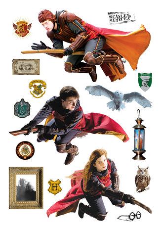 Harry Potter muurstickers Zwerkbal L