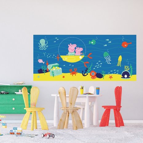 Peppa Pig behang behang poster Onderwater