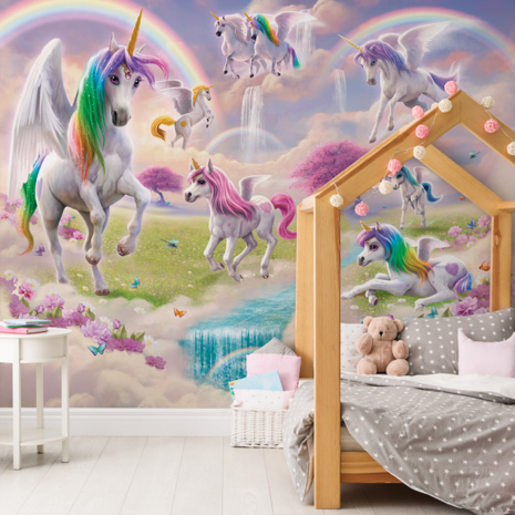 Magical Unicorns behang - Walltastic