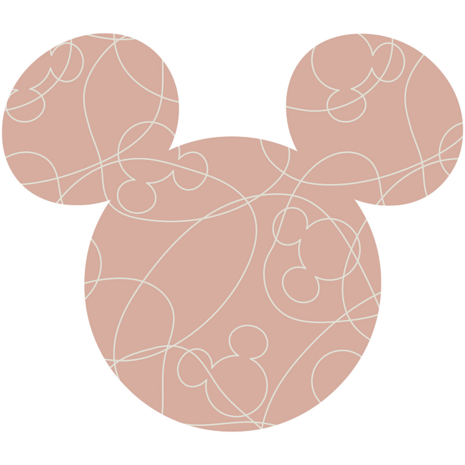 Mickey Mouse muurcirkel Mickey Head Knotted