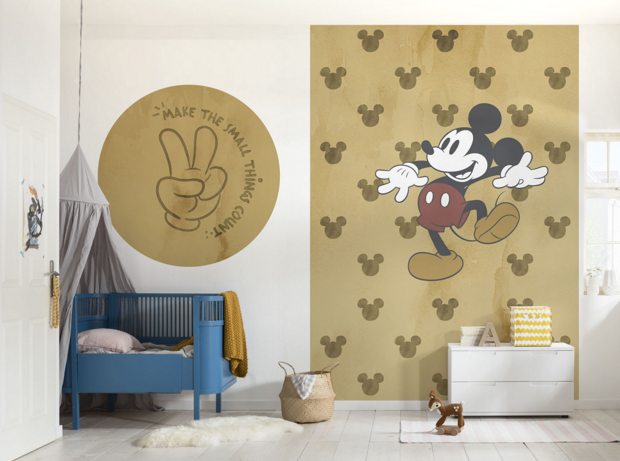 Mickey Mouse muurcirkel Mickey Love Wins