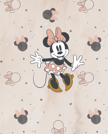 Minnie Party Mouse behang