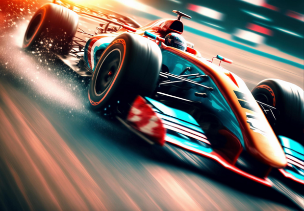 Formule 1 fotobehang Raceauto