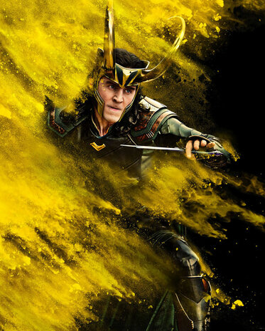 Avengers behang Loki Yellow Dust