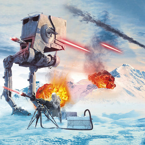 Star Wars fotobehang Hoth Showdown