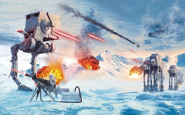 Star Wars fotobehang Hoth Showdown