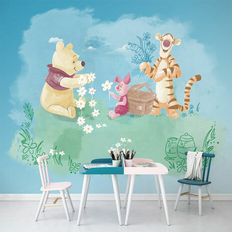 Winnie the Pooh behang Picnic