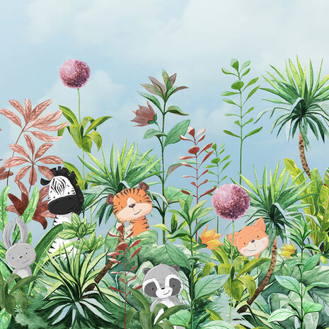 Jungledieren behang First Day of School