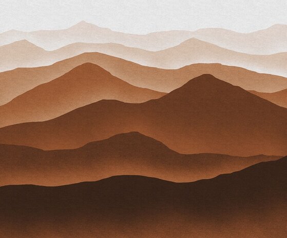 Abstract behang Macchiato Mountains