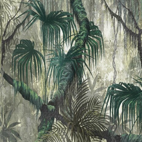 Tropical Jungle Art fotobehang