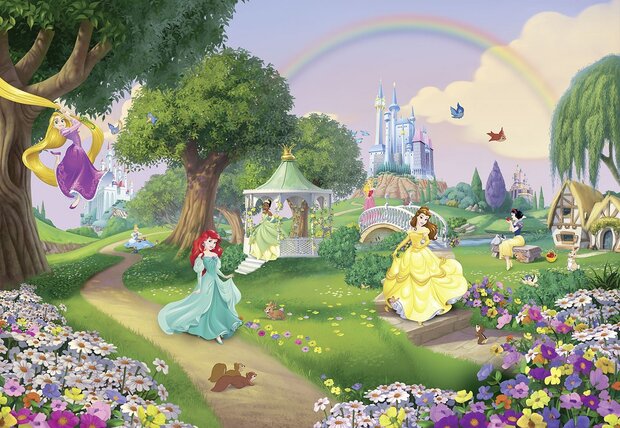 Disney Princess fotobehang Rainbow