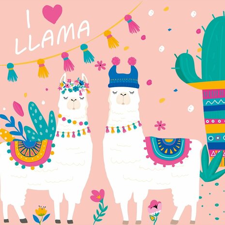I love Llama behang