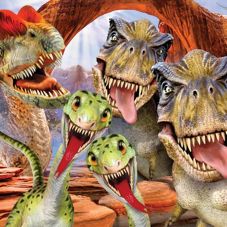 Dinosaurus behang Selfie T-Rex