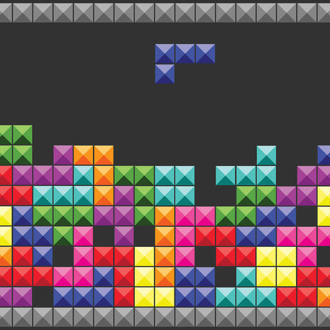 Tetris Game fotobehang