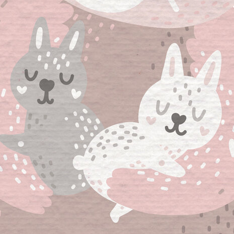 Detail Bosdieren behang Little Darling