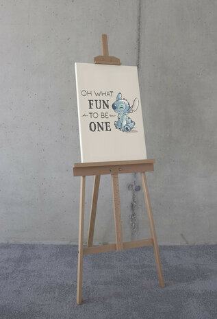 Stitch canvas schilderij Oh What Fun