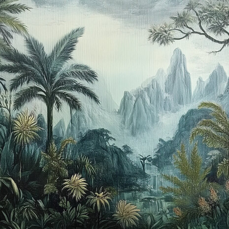 Jungle fotobehang Tropical Art