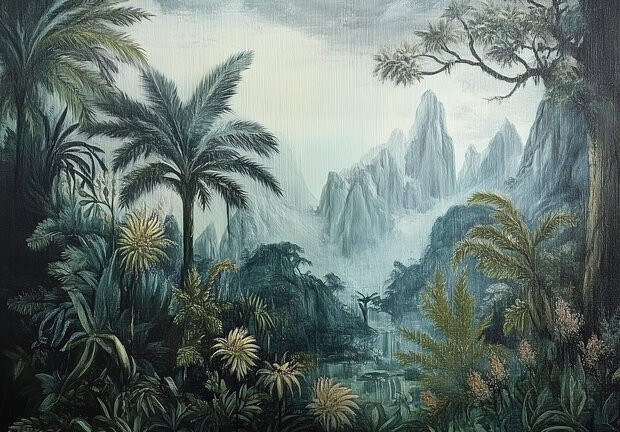 Jungle fotobehang Tropical Art
