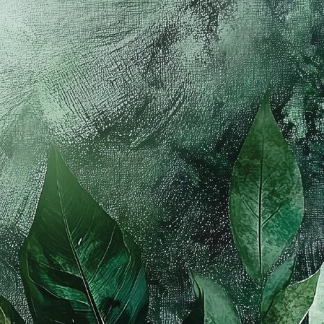 Groene Bladeren fotobehang V57